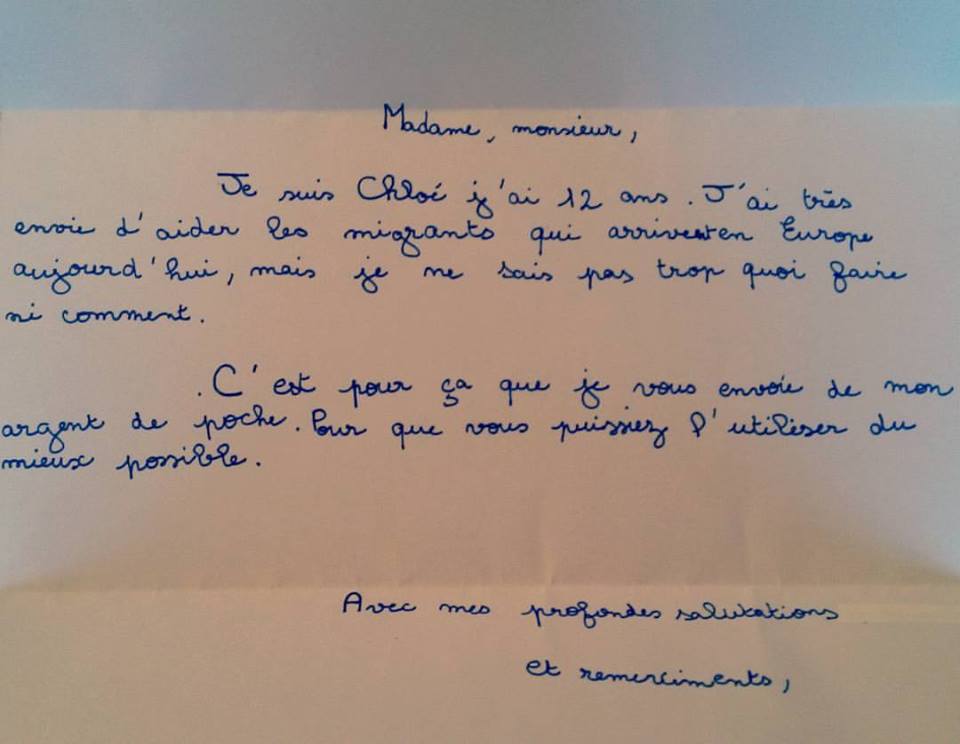 Message de Chloé